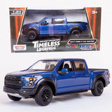 2017 FORD F-150 RAPTOR PICKUP TRUCK 1:24 DIECAST MODEL WITH BOX MOTORMAX 79344