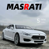 1.32 Maserati Quattroporte Diecast Car Alloy Model Sound & Light Kids Toy Gift