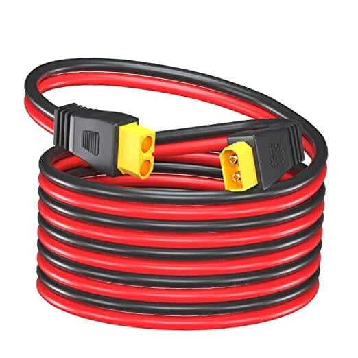XT60 Male to Female Connector 12AWG 10ft Extension Cable for RC Battery Converter