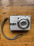 Panasonic Lumix DMC-LS75 7.2MP Digital Camera Silver - TESTED Works Great