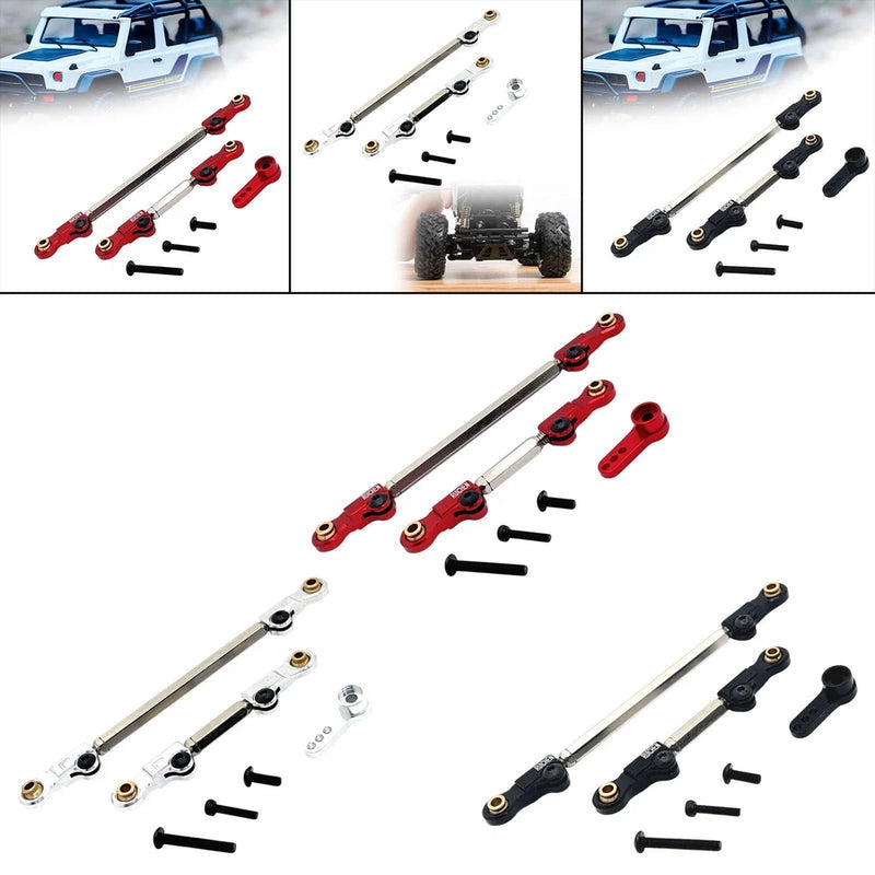 2x Steering Links Spare Parts RC Car Push Rods for H12Y H12Y+ 1/12 Crawler