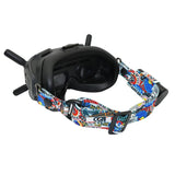 For DJI FPV Flight Video Glasses V2 Graffiti Color Headband Fixed Strap