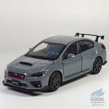 1:32 Subaru WRX STI Model Car Alloy Diecast Vehicle Collection Kids Gift Gray