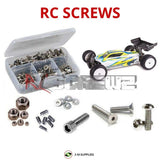 Stainless RC screw kit with bolts and washers in plastic storage case