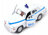 Warszawa 224 Citizens' Militia Car Model Toy White Diecast 1:34-1:39 Scale Welly