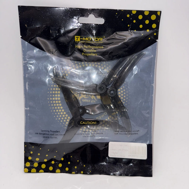 T-Motor High Performance Durable Propellers T5143-1 3.8g Ea Clear Gray Pack Of 4