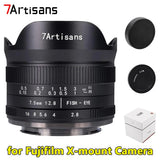 7artisans 7.5mm f2.8 Mark II APS-C Manual Focus Lens for Fujifilm X-mount Camera