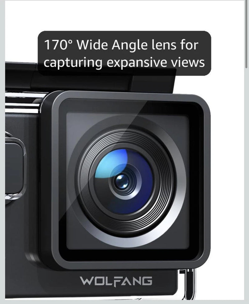 WOLFANG GA100 4K Action Camera 30FPS WiFi 170?? Wide Angle Sports Cam