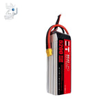 6S LiPo model aircraft battery pack with red/black leads and yellow balance connector