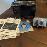 Panasonic Digital Camera Lumix DMC-LZ2 5.0MP Silver Tested Working Zoom