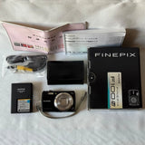 FUJIFILM FINEPIX F100FD Black Tested Retro Digital Camera with Case