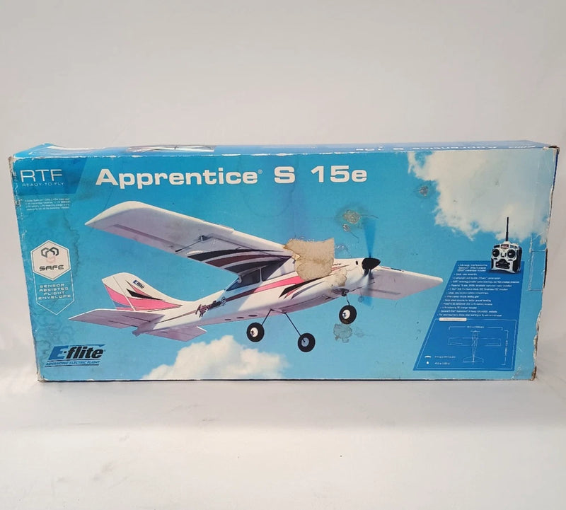 RTF E-Flite 3100 Apprentice S 15e 1:5 RC Airplane White Red Hobby Horizon NIB