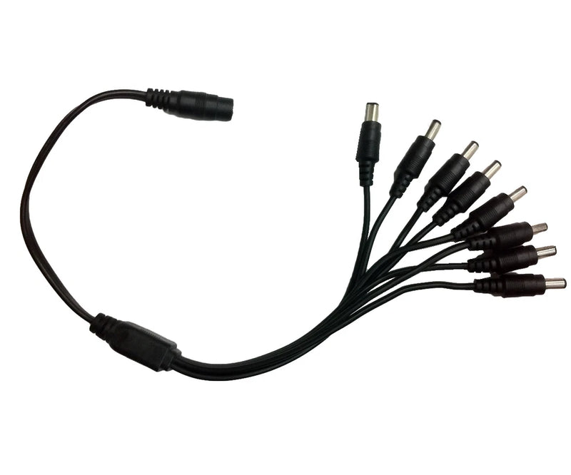 1 Female input to 8 male output Power supply Splitter converter 4 DC 12v camera