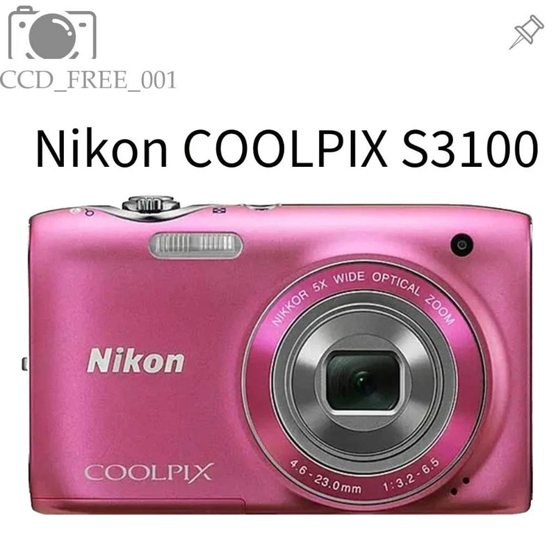 Nikon COOLPIX S3100 Digital Camera 14.0MP 5x Optical Zoom Pink English Language