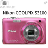 Nikon COOLPIX S3100 Digital Camera 14.0MP 5x Optical Zoom Pink English Language