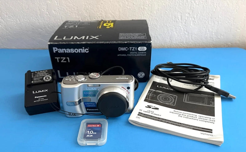 Panasonic Lumix DMC-TZ1 5MP Compact Digital Camera 10x Optical Zoom Japan