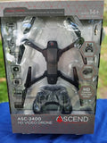 ASC-2400 Drone HD Camera Foldable RC Quadcopter Ascend Aeronautics 720P HD