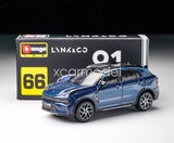 Bburago 1:64 Blue Lynk & Co 01 City SUV Diecast Metal Car Toy Collection Model