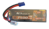 Lipo Battery Pack, 7.4V 7500mAh RC Battery 100C Hard Case Lipos EC5... Battery