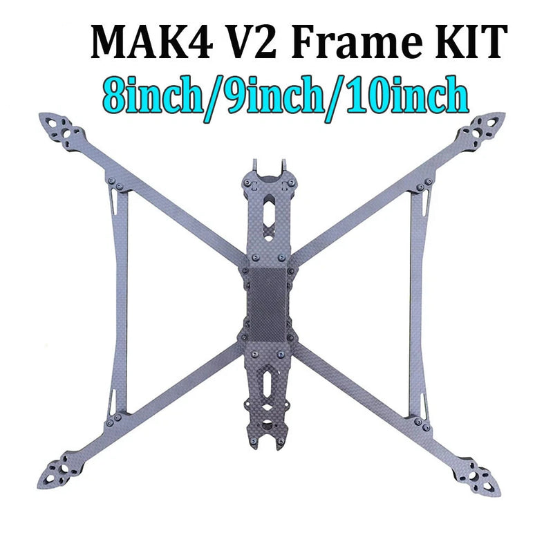 MAK4 V2 8/9/10 inch Quadcopter Frame kit Carbon fiber For RC Freestyle FPV Drone