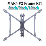 MAK4 V2 8/9/10 inch Quadcopter Frame kit Carbon fiber For RC Freestyle FPV Drone