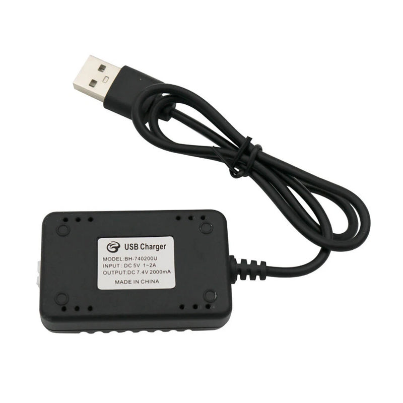 7.4V 2S LiPO Li-Ion Battery 2000mA USB Charger for RC Airlane Helicopter Drone