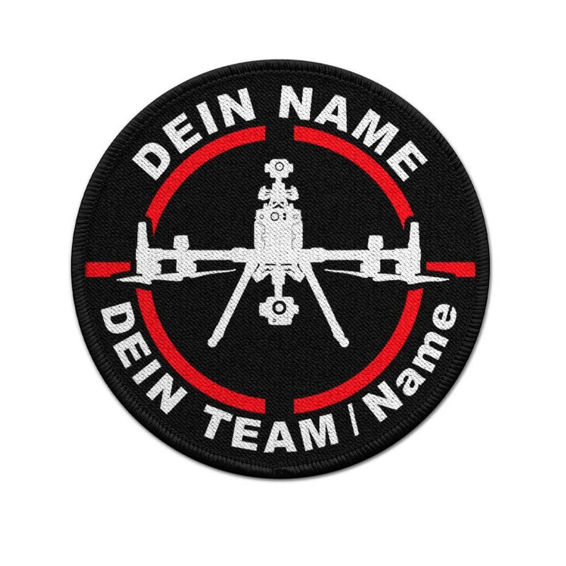 Patch Drohne Team personalisiert FPV Racing Sport Quadrocopter Luftbilder #37477