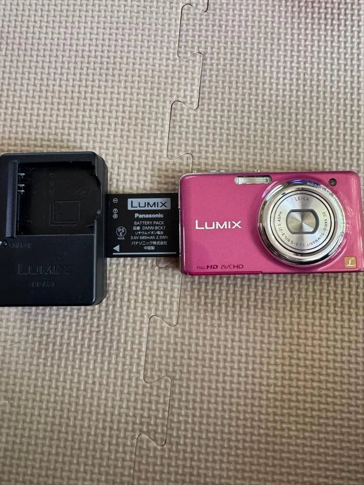 LUMIX DMC-FX77 Pink Compact Digital Camera Tested [No English Menu] Japan