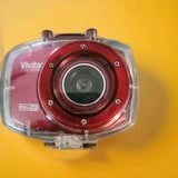 Vivitar DVR 787D Action Camera Sport Edition Red See Photos Gently Used