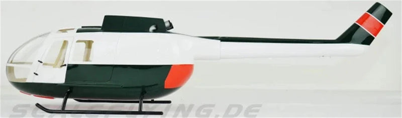 600 BO-105 Police Green Bundespolize RC Helicopter Fuselage MBB BO-105 600 Size