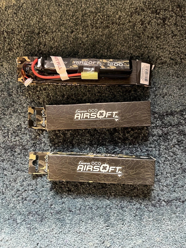 Gens Ace 11.1v 3s 25c 1200mAh Airsoft BB Rechargeable Lipo Battery Nunchuck Pack Battery