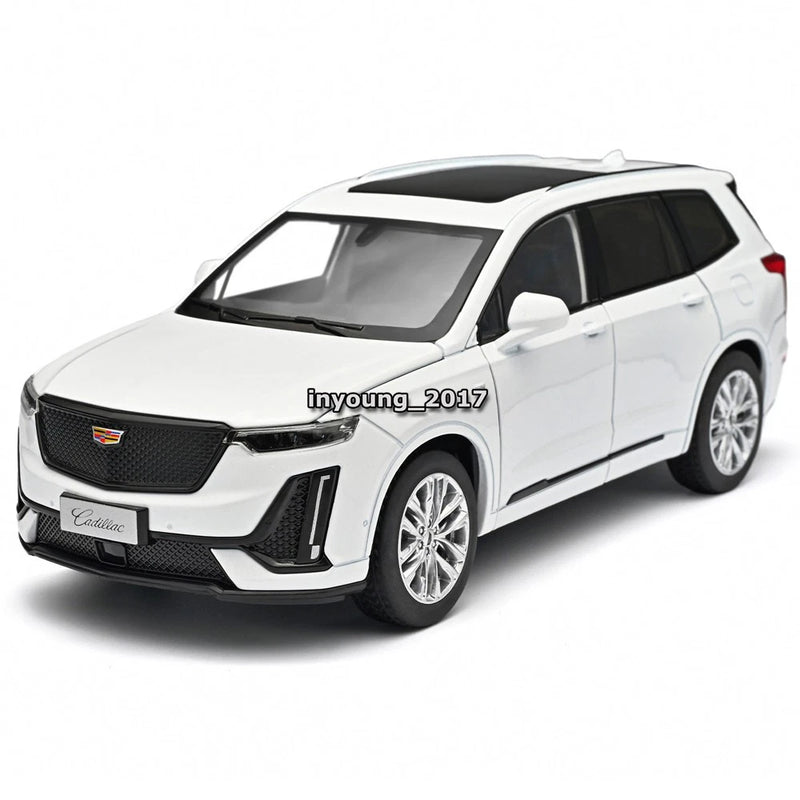 1:24 XT6 2023 SUV Model Car Diecast Toy Cars Toys for Boys Kids Gifts White