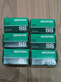 Unused NEOPAN SS 135mm black film, set of 6