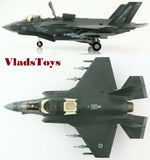 Hobby Master 1/72 F-35B Lightning II dark green jet model, top and side view