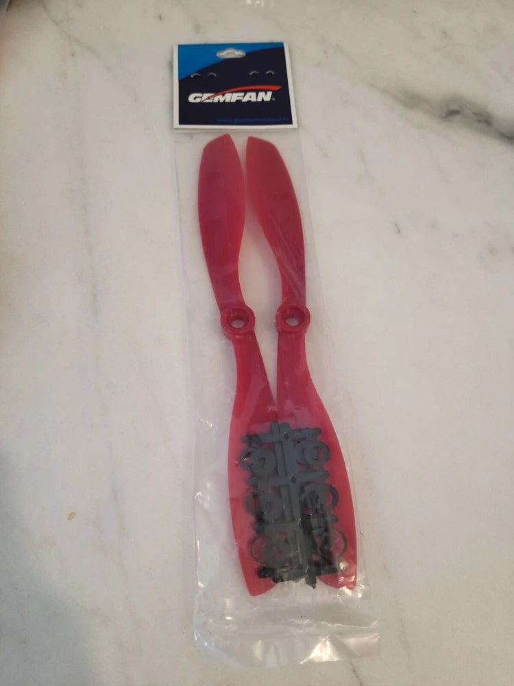 Genuine Gemfan 8045 Red ABS 3D Blade Propellers 1L1R - SET OF 2 Propeller