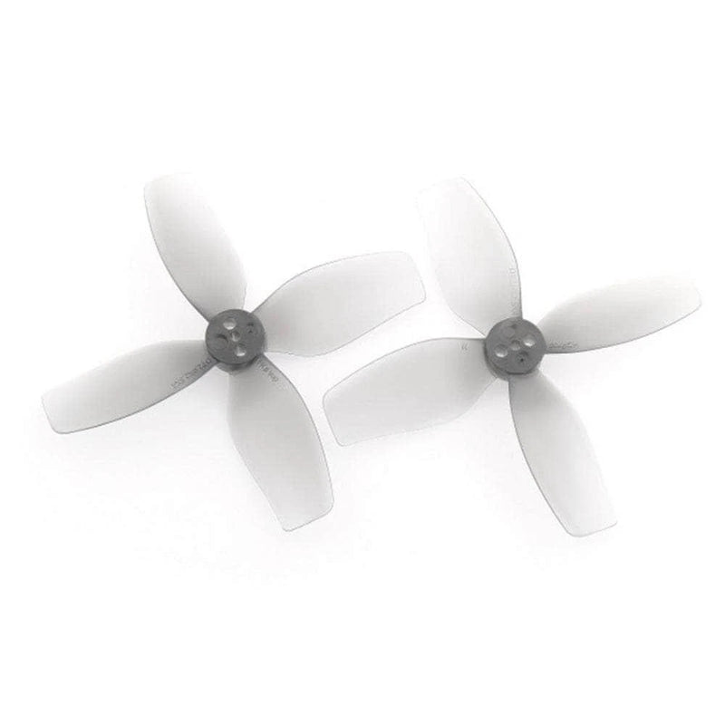 Micro FPV quad-blade drone propellers, light gray, two prop sets