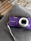 Fujifilm FinePix JZ210 16MP Digital Camera with 8x Zoom Purple Tested/Working