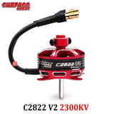 Surpass Hobby C2822 V2 brushless outrunner motor with red housing and 2300KV marking