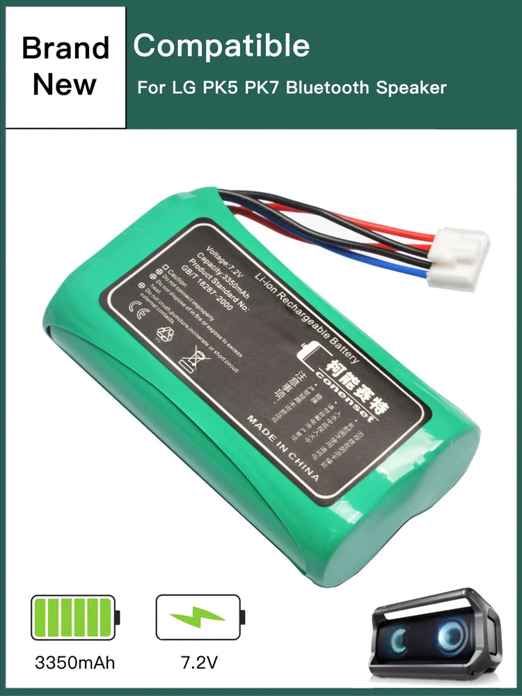 3350mAh Battery For LG PK7, PK5, Xboom Go PK7 Music Flow P7, PJ9, PJ9B, PJS9W