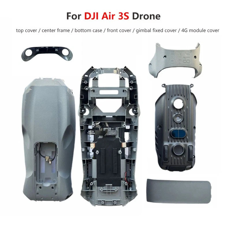 Original for DJI AIR 3S Drone Upper Bottom Shell Middle Frame Fixed Cover lot