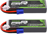 2S LiPo Battery 8000mAh 7.4V 130C RC Battery with EC5 Connector 2