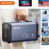 Compact 1000W DC to AC Power Inverter - Dual USB & LCD Display for Safe Charging