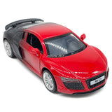 1/36 Scale Audi R8 GT Toy Car Model Diecast Toy Vehicle Doors Open Pull Back Red