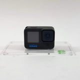 GoPro Hero11 action camera, black, front view with LCD screen and wide lens