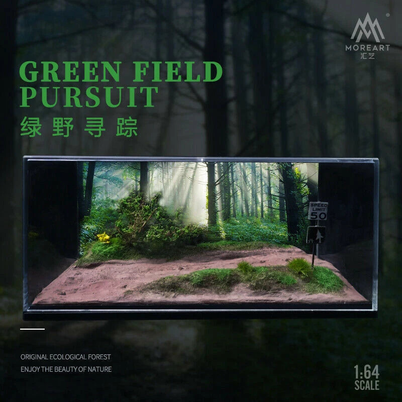 MoreArt 1/64 Diorama Simulation Model Scene Display Case None Assemble Case