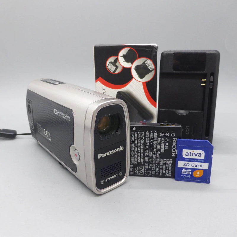Panasonic SDR-SW20 12.0MP Compact Underwater Camcorder Black Tested
