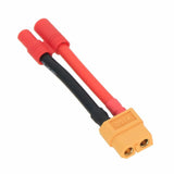 HXT 3.5mm Male+/Female- to XT60 Female cable 12AWG 5CM wire For Battery FPV RC