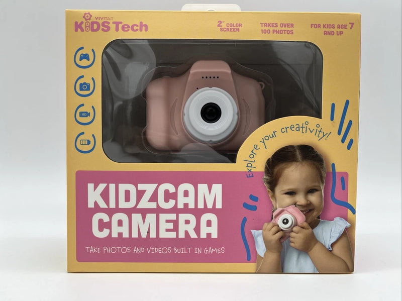 Vivitar Kidstech Camera - KidzCam Pink Photos And Video New In Box