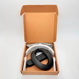 Battery head strap set in retail box, white strap and black battery pack