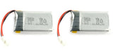 Hubsan X4 H107C 375mAh37 Battery 3.7v 375mAh 25c Li-Po RC Part 2 Pack